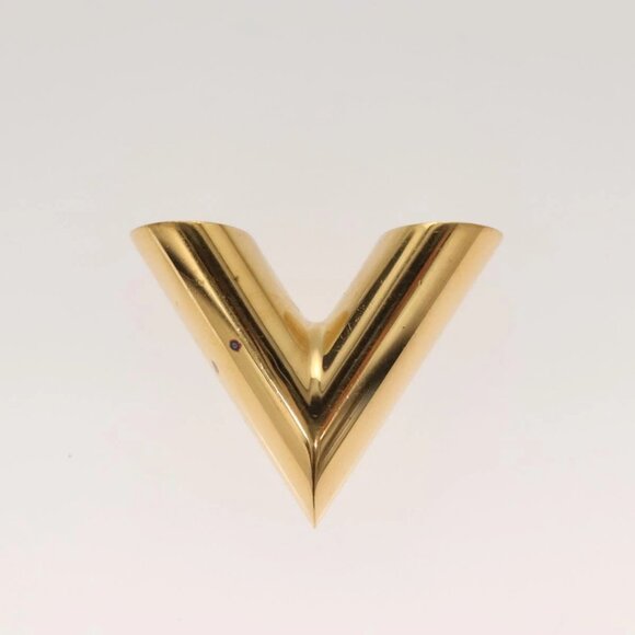 LOUIS VUITTON Essential V Necklace metal Gold - Picture 4 of 15